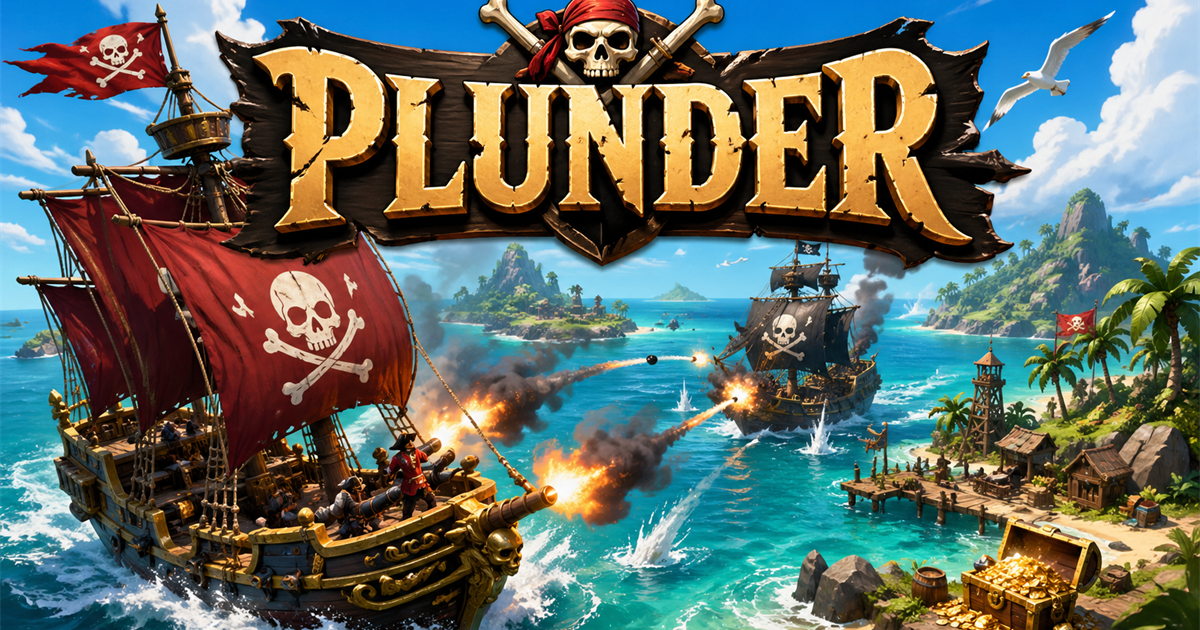 Plunder — screenshot of the AI-made game